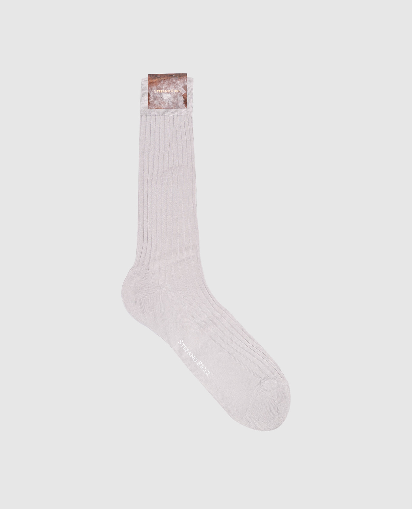 

Grey socks with logo print Stefano Ricci