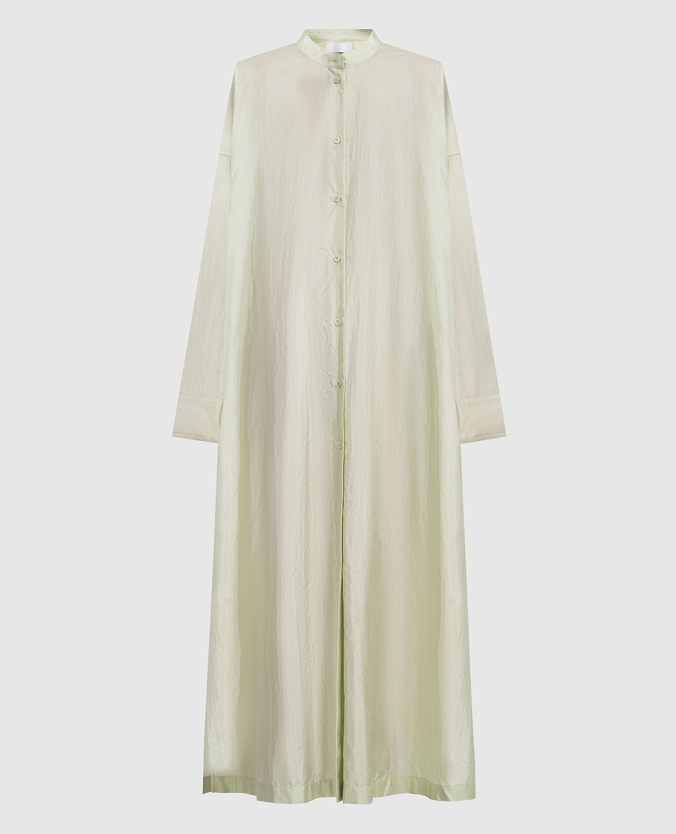 

Green silk shirt dress Jil Sander