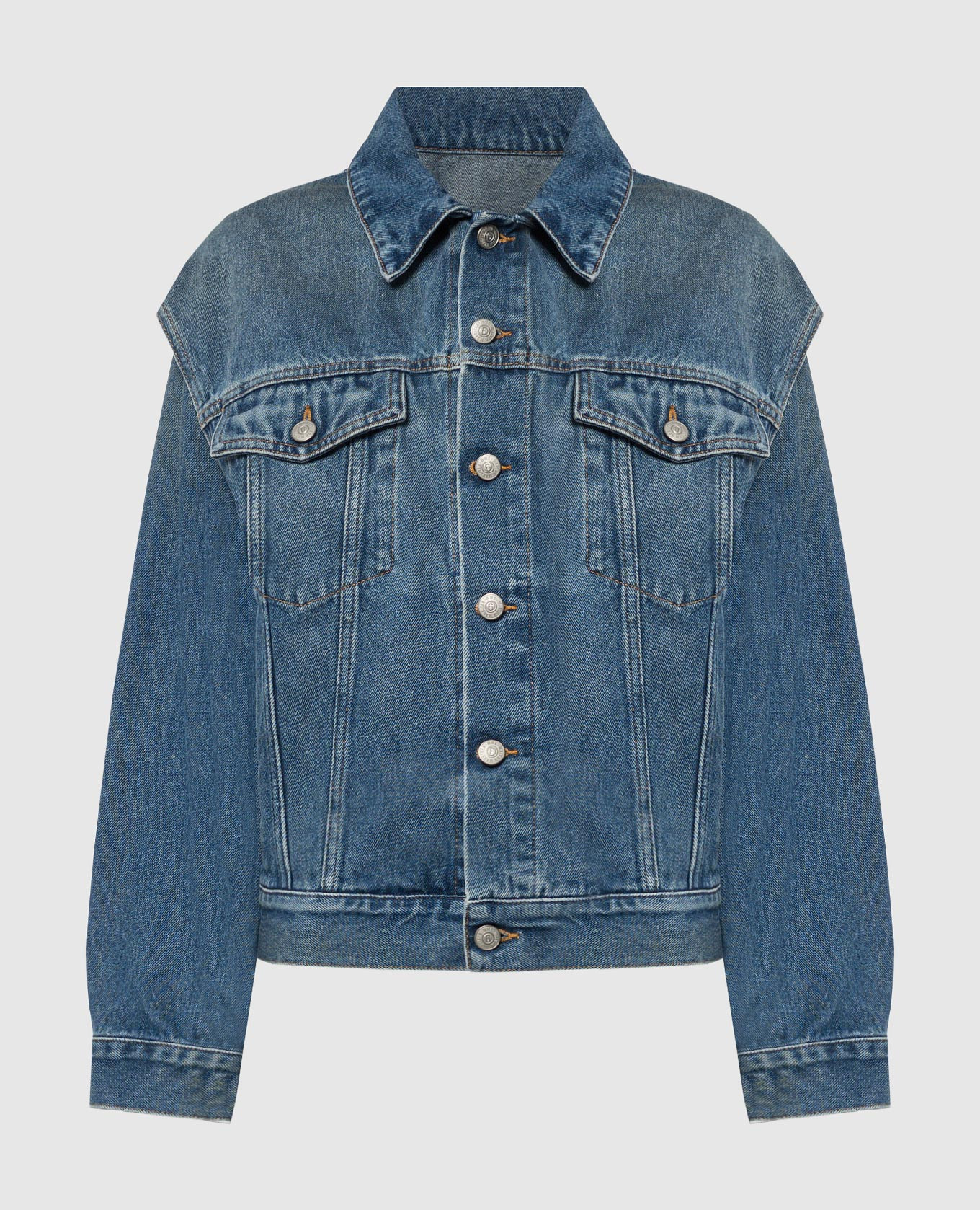 

Blue denim jacket with cutouts Maison Margiela MM6