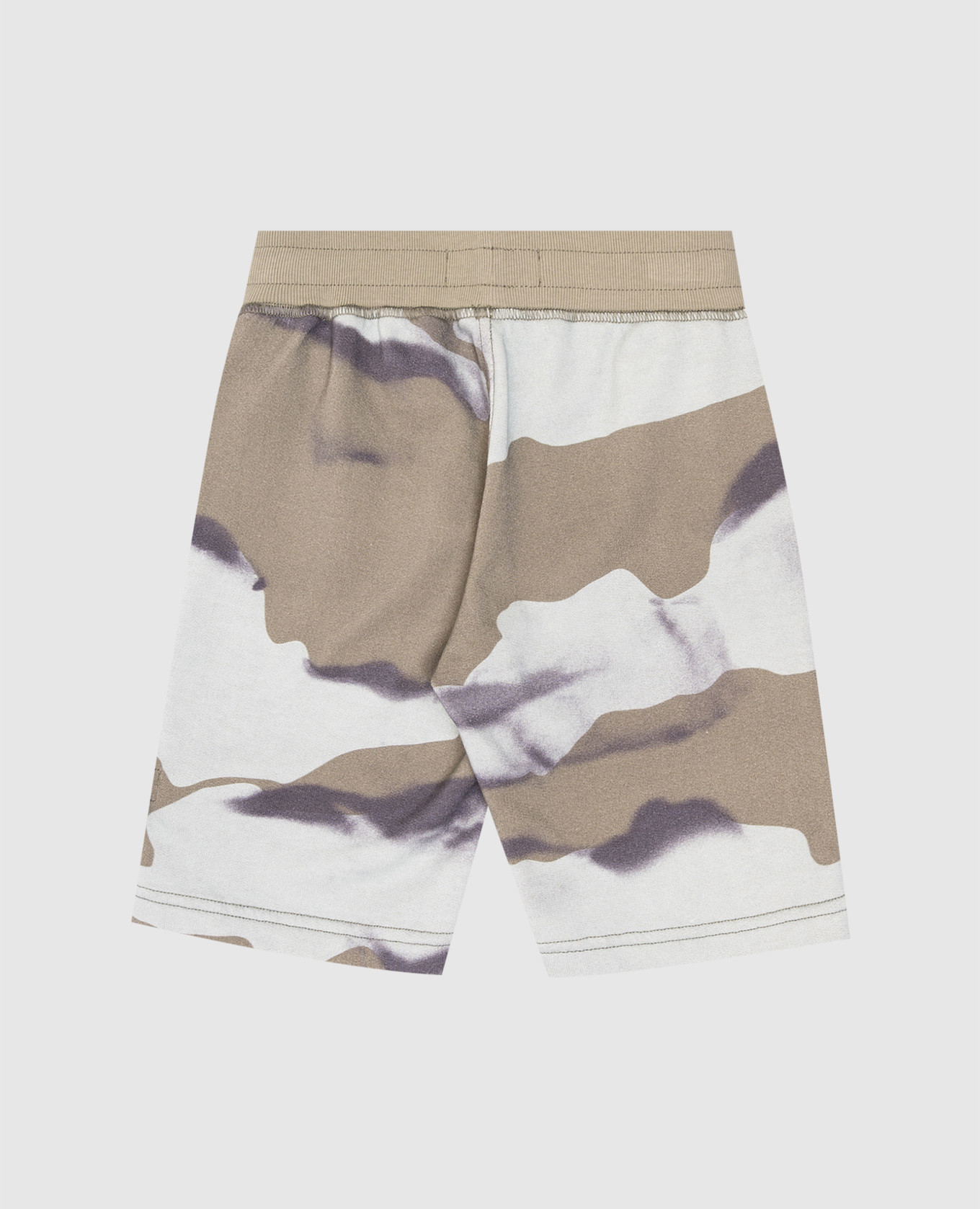 

Children's printed shorts with logo patch Stone Island, White