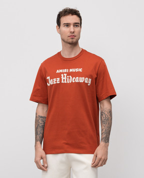AMIRI Orange JAZZ HIDEAWAY T-shirt AMJYTE1172