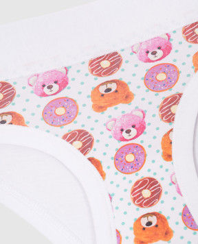 RiminiVeste Emy Bimba children's white panties with a print B2853