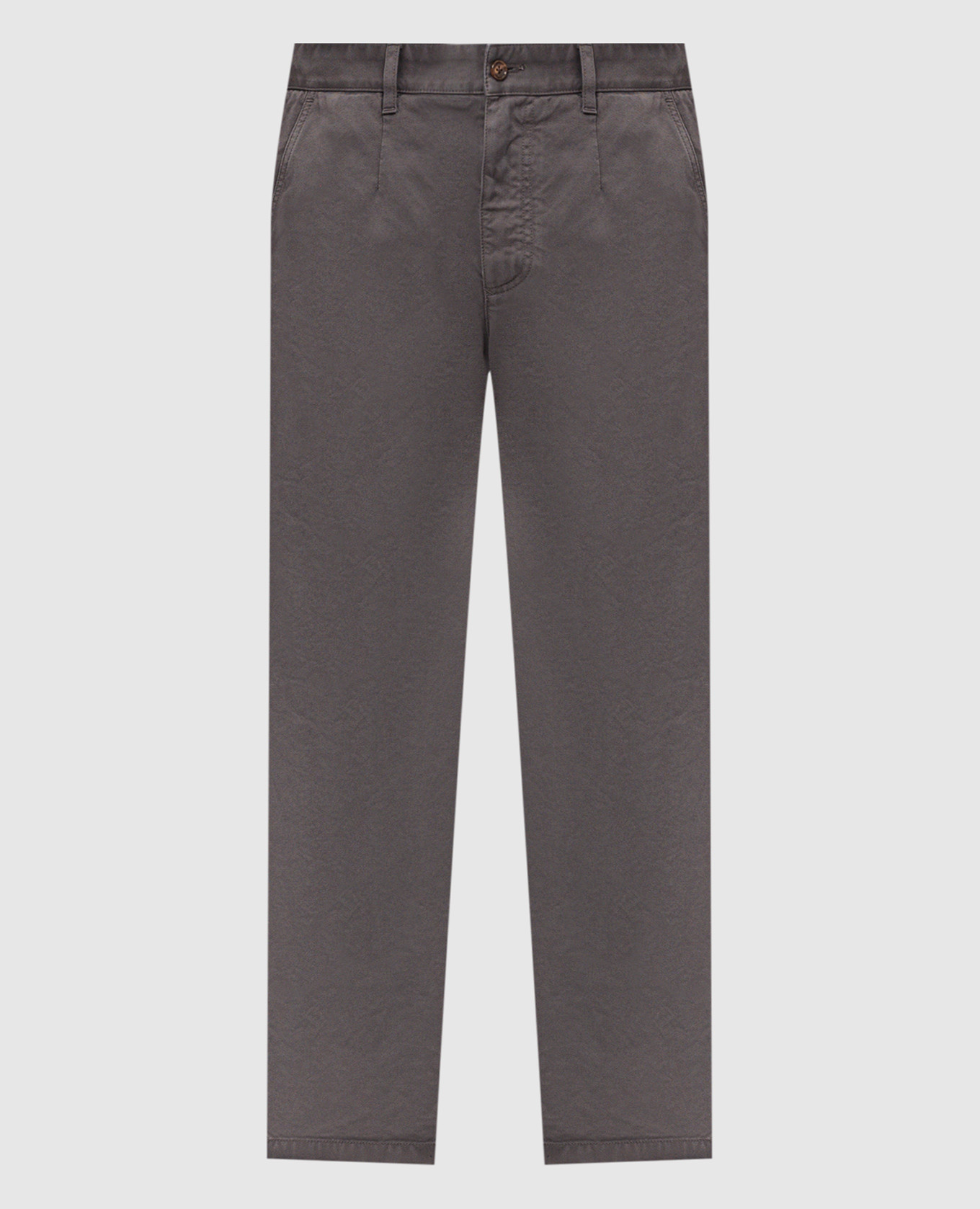 Gray pants with logo patch Dolce&Gabbana
