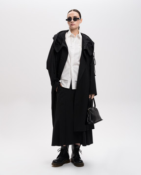 Y`S Yamamoto White blouse with asymmetric hem YTB05030