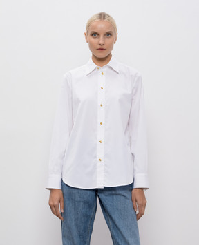 Bottega Veneta White shirt with branded knots 838420V2H20