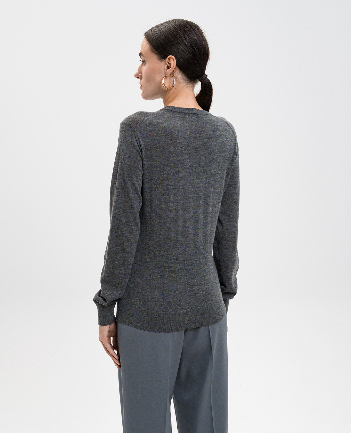 Gray cashmere sweater Dolce&Gabbana 4