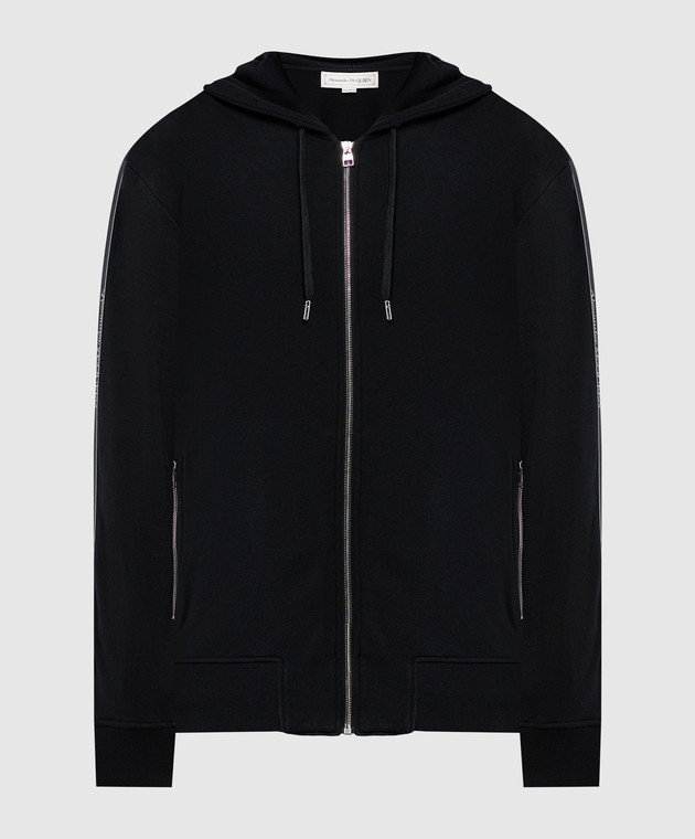 ALEXANDER McQUEEN パーカー ALEXANDER MCQUEEN Logo hooded cotton sweatshirt | Harvey Nichols