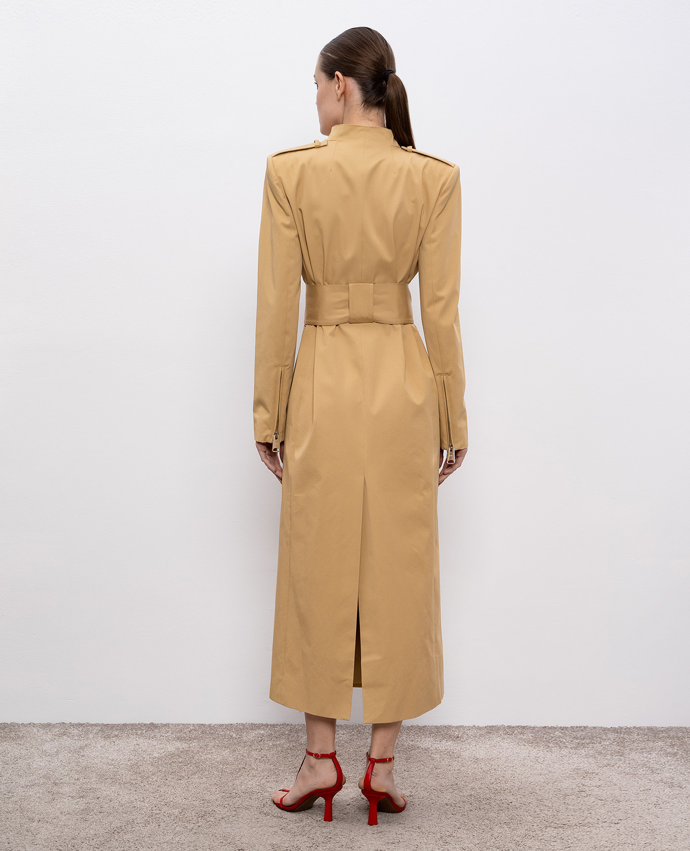 Beige Maxwell trench coat Khaite 4