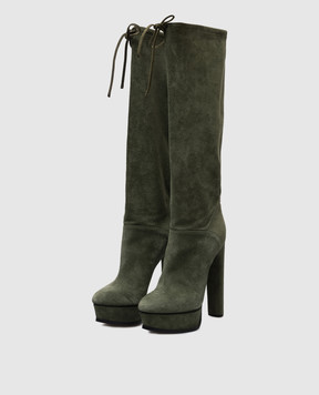 Casadei Green suede boots 1S739E140RENN