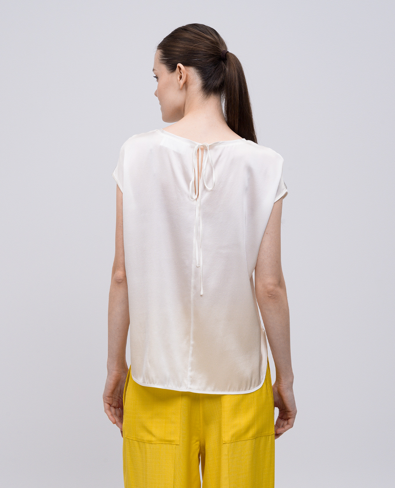 

White silk top Solotre