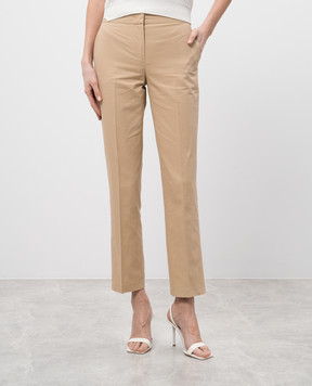 Twinset Beige pants with emblem 251TP2211