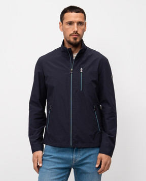 Florentino Blue jacket with logo patch 124303410400