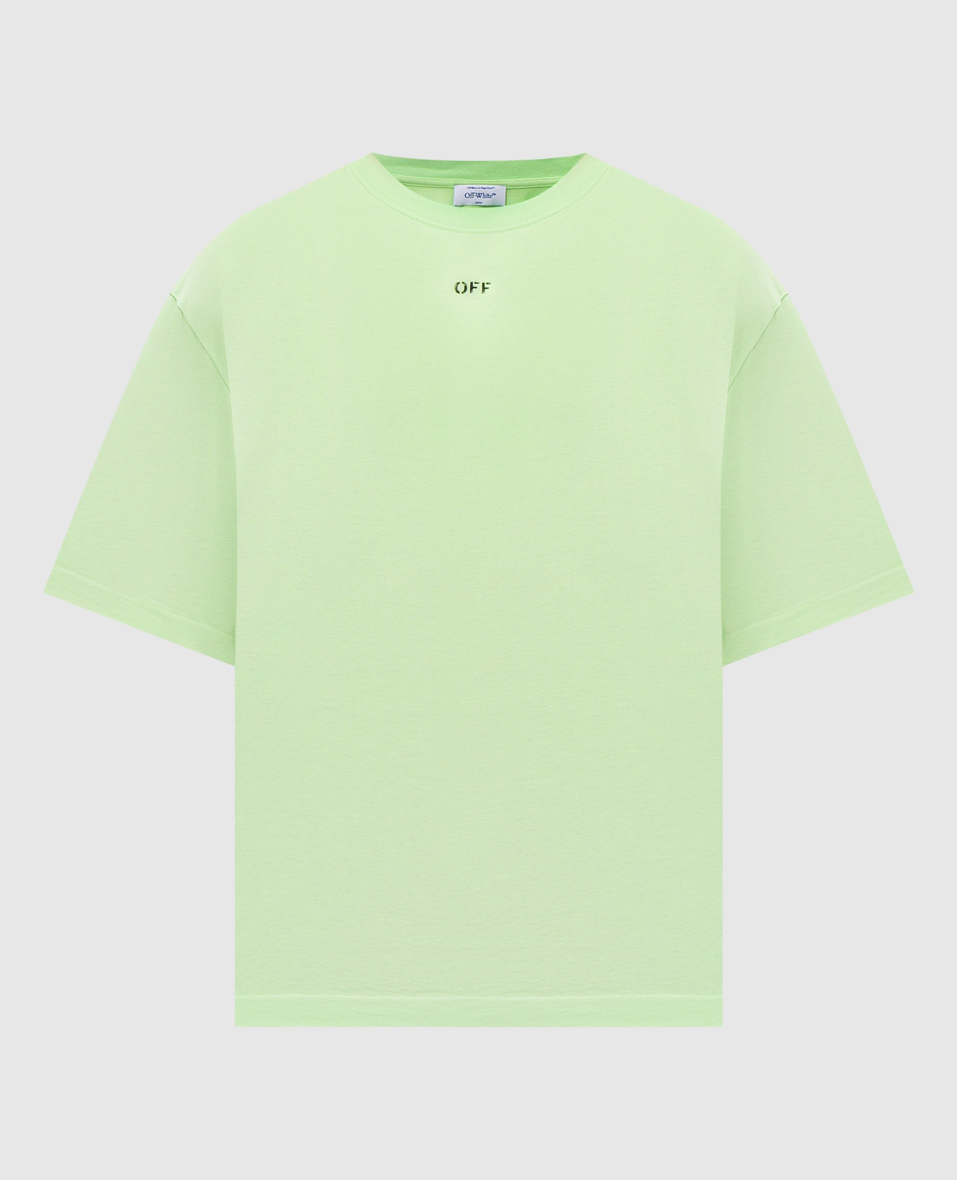 

Green t-shirt with logo print Off-White