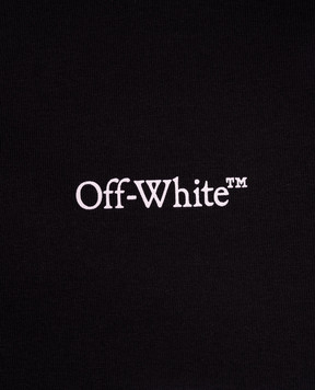 Off-White Children's black leggings with a logo pattern OGCD003F24JER001