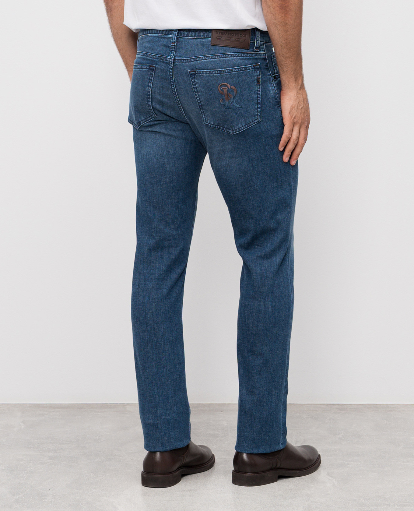 

Blue jeans with a worn effect Stefano Ricci