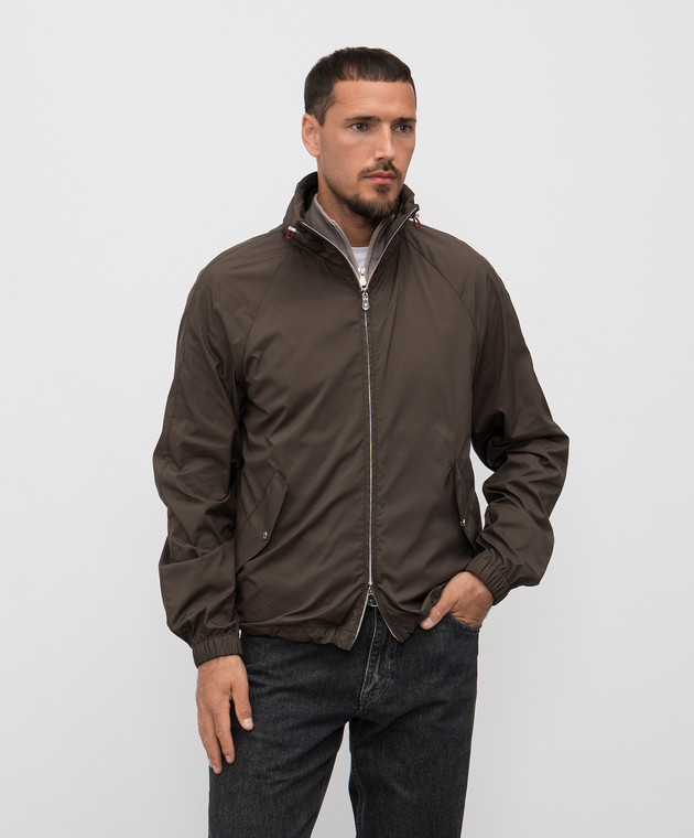 Brunello Cucinelli - Brown windbreaker MV4086542 - shop with