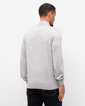 Brunello Cucinelli Grey melange wool and cashmere jumper M2400124