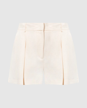 Twinset Beige shorts with linen 241TT2103