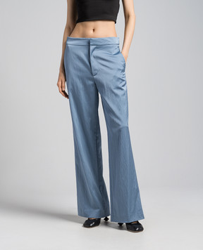 Gauchere Blue pants with a reaper effect M12403010600