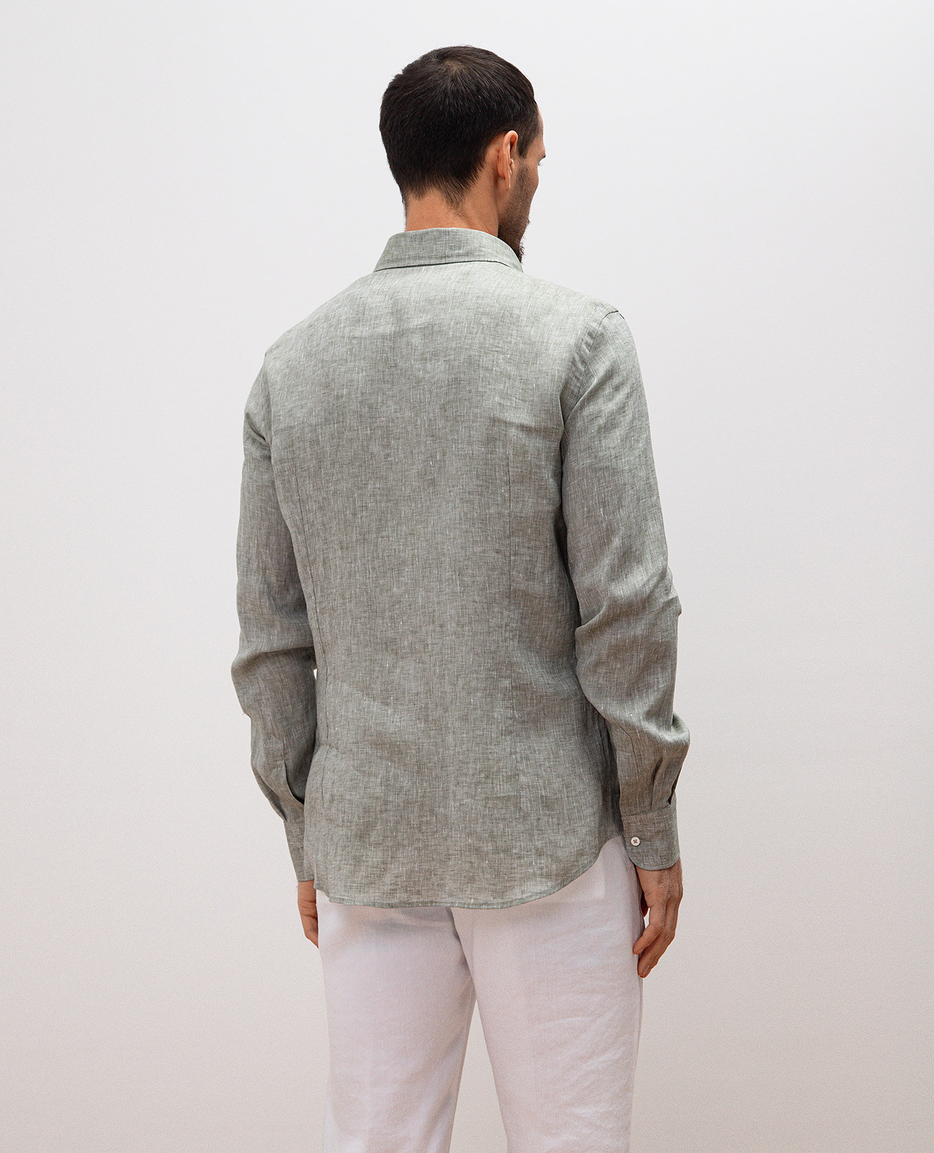 

Green linen shirt Peserico