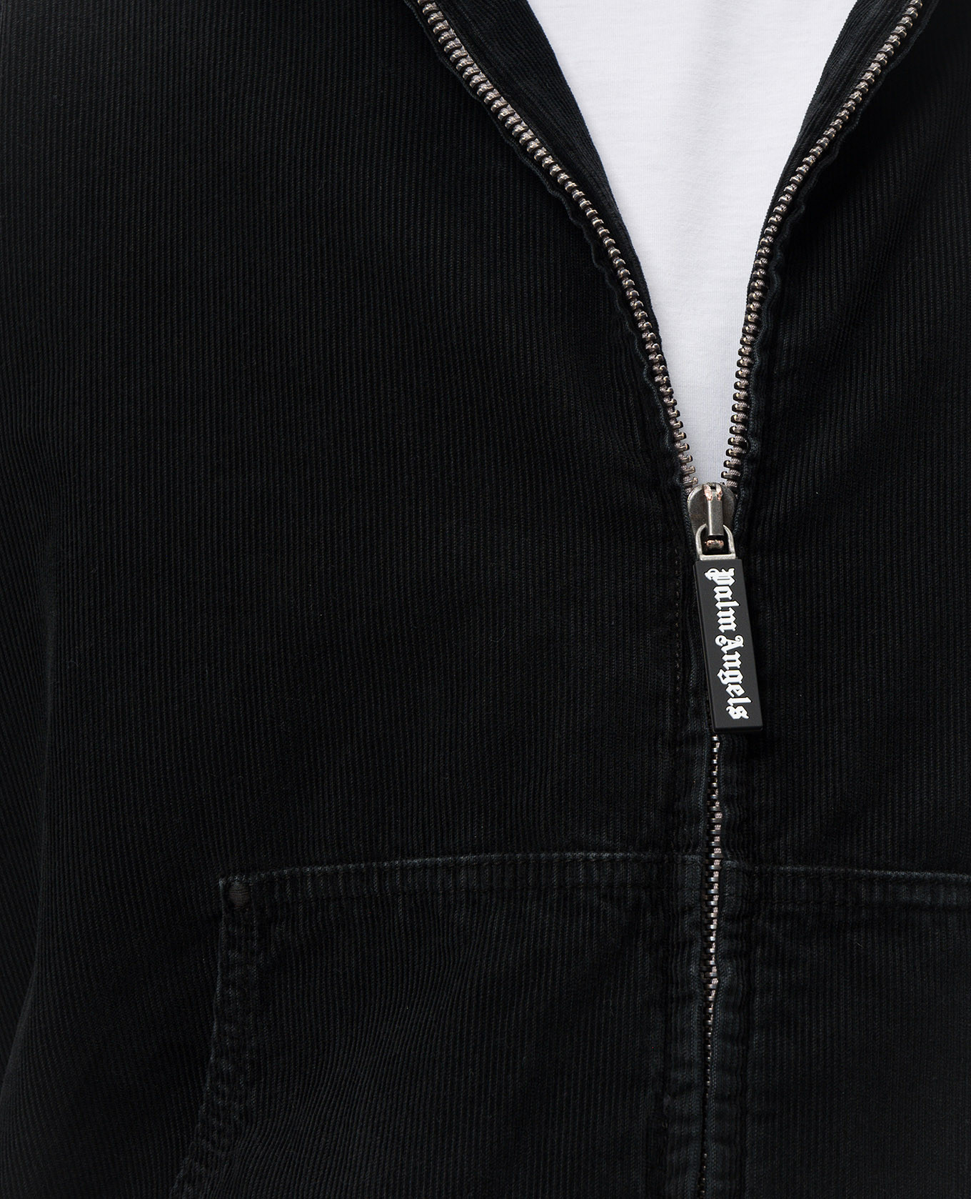 

Black corduroy sports jacket with logo Palm Angels