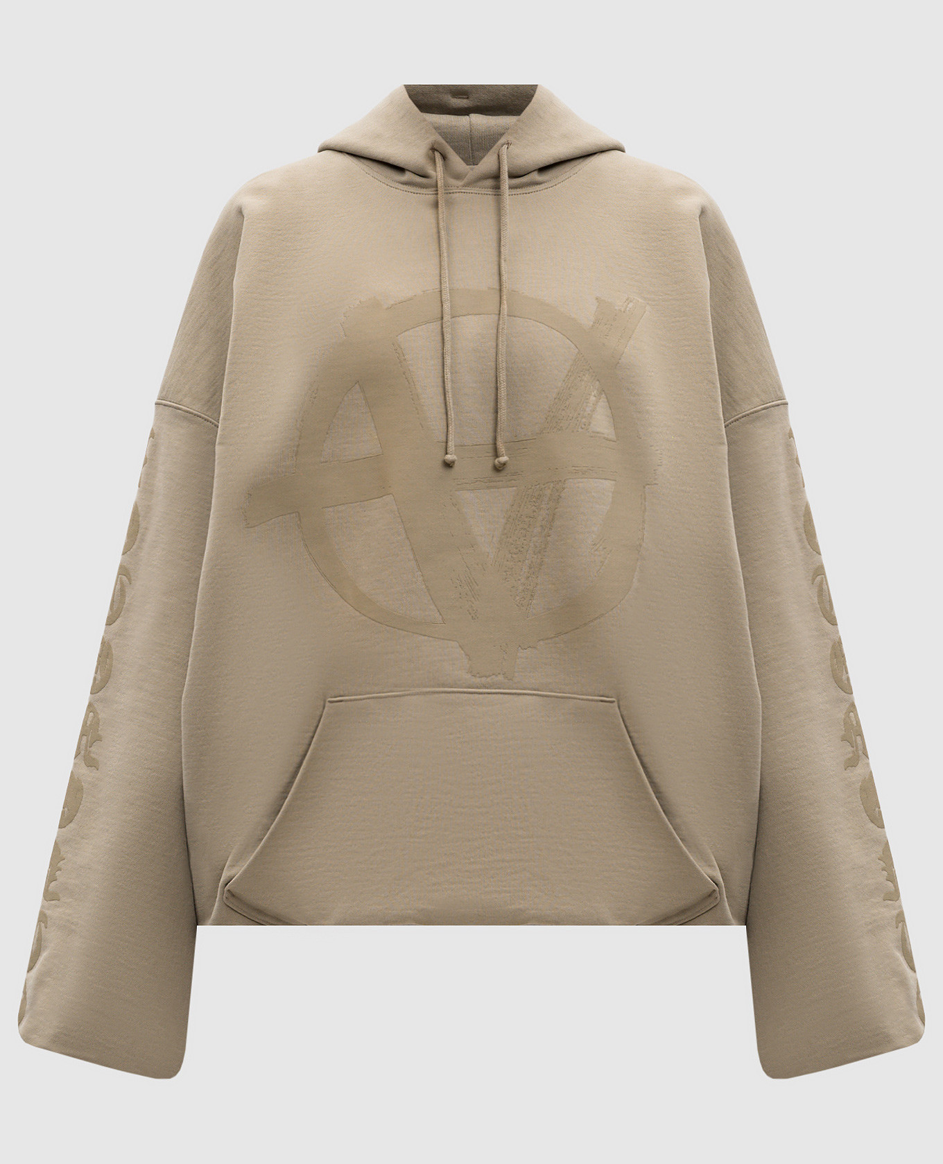 

Khaki printed hoodies Vetements