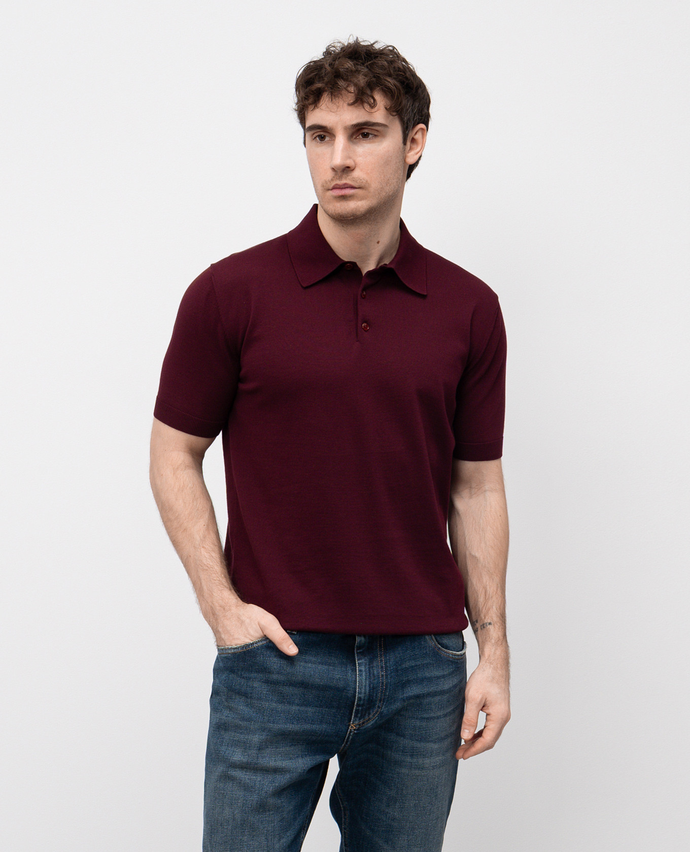 

Burgundy polo Dolce&Gabbana