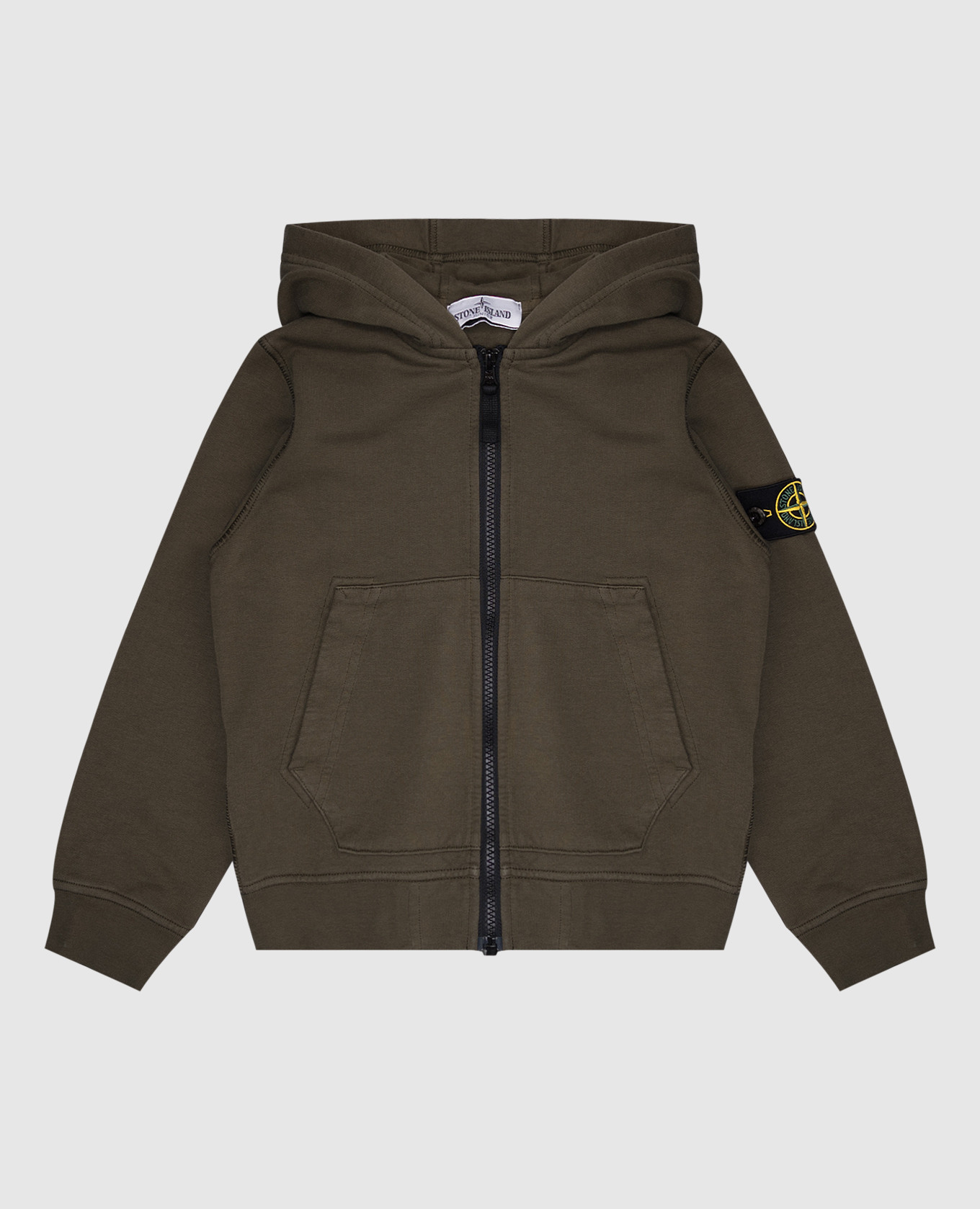 

Children's green sports jacket with logo patch Stone Island
