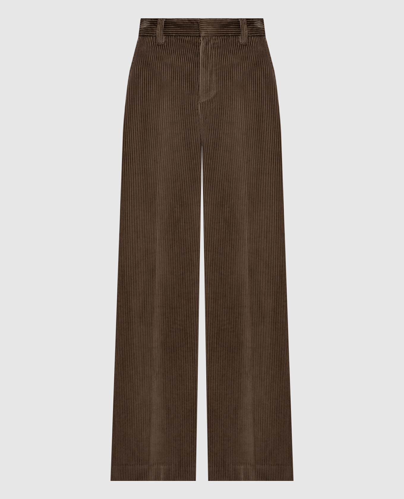

Brown corduroy pants with monil chain Brunello Cucinelli