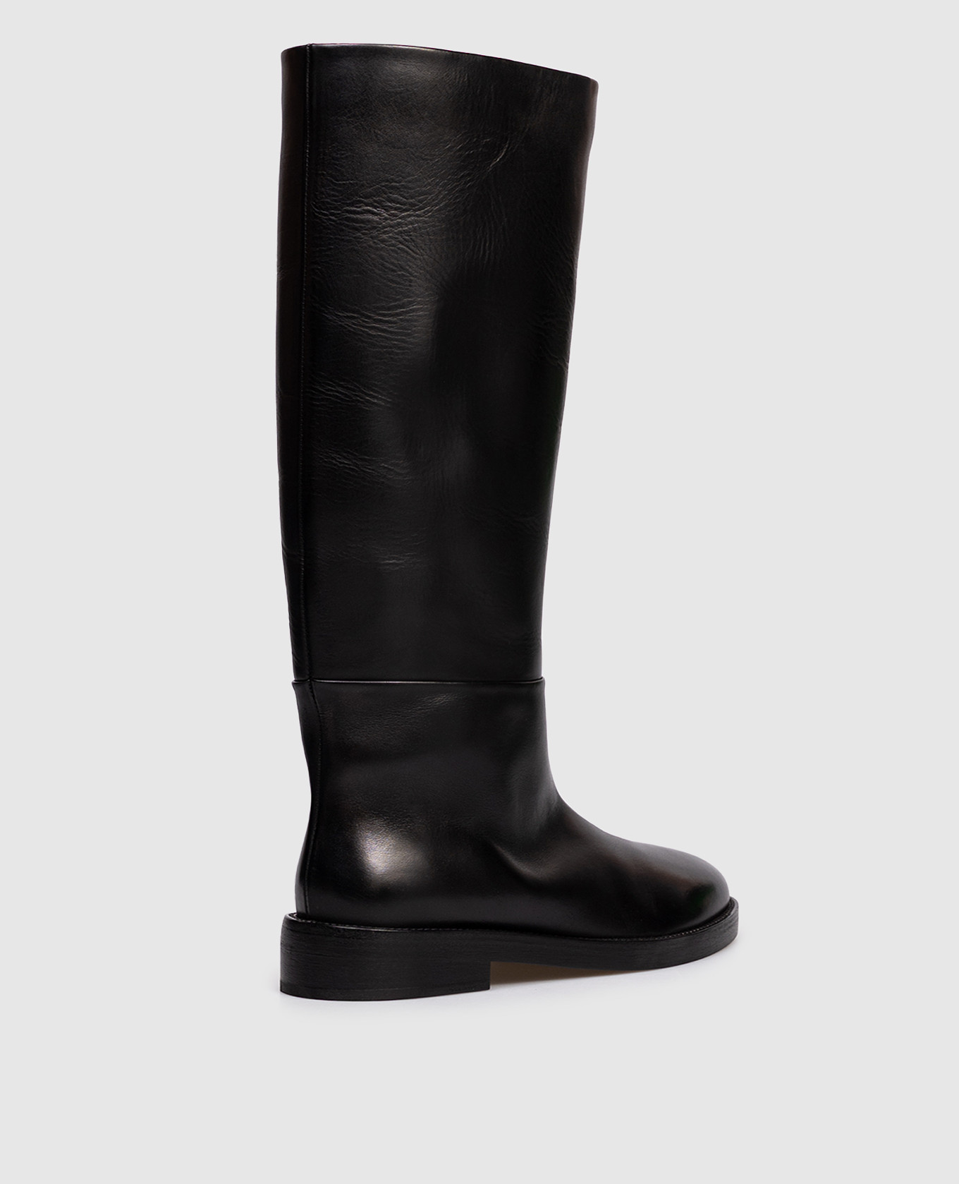 

Black leather boots Marsell