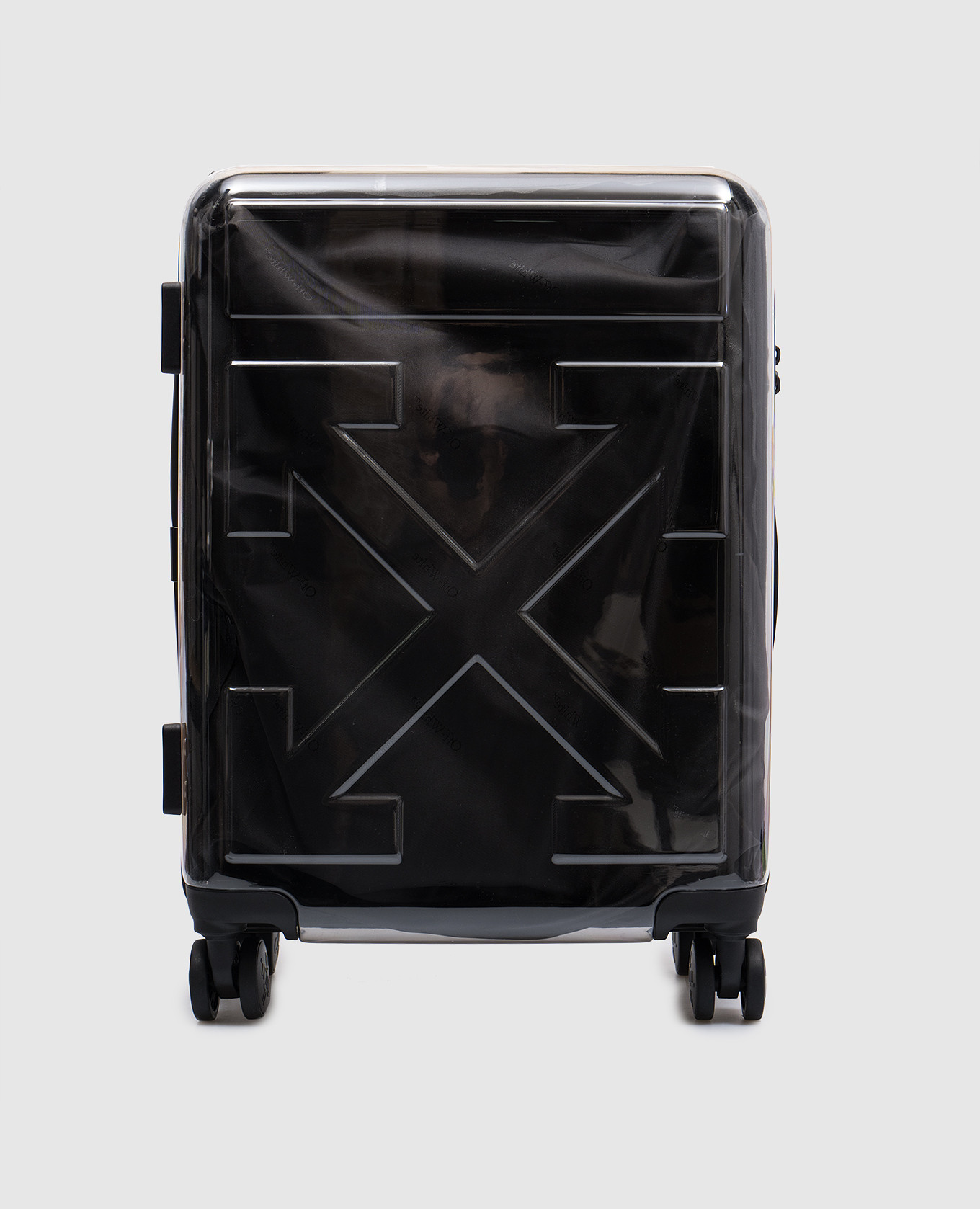 

Transparent suitcase with textured Arrow logo Off-White