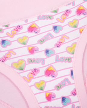 RiminiVeste Lovely baby pink panties with Love print B2821J