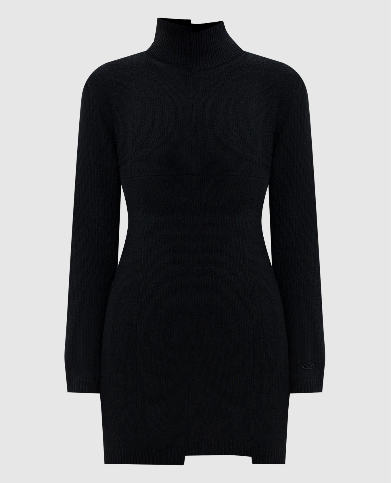 Black wool and cashmere mini dress Vetements