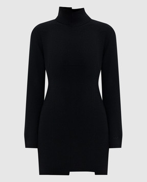 Vetements Black wool and cashmere mini dress WH76KN550B