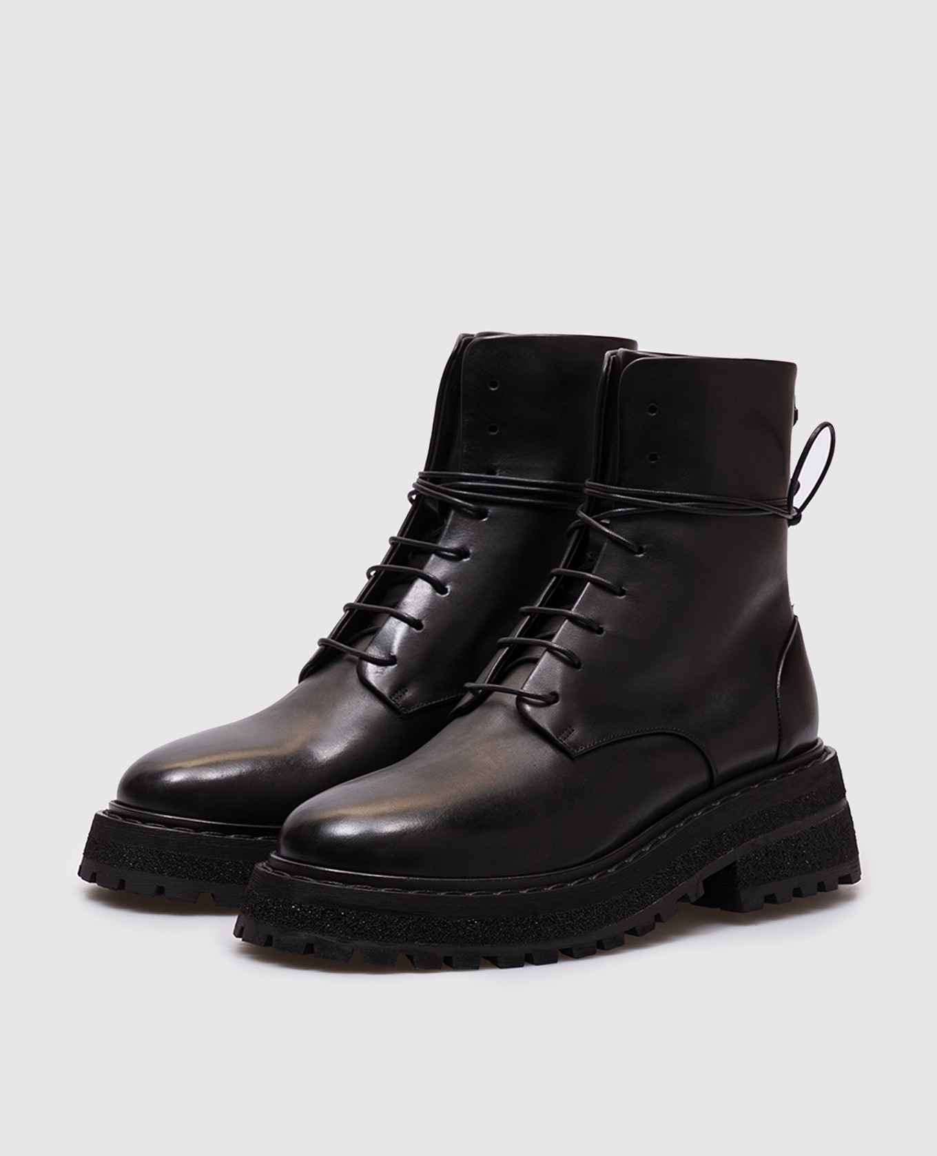 

Black leather Carro boots Marsell