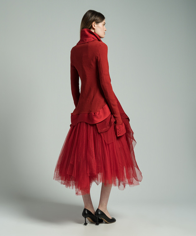 MARC LE BIHAN SAFETY PIN JACKET Marc Le Bihan - Red elongated