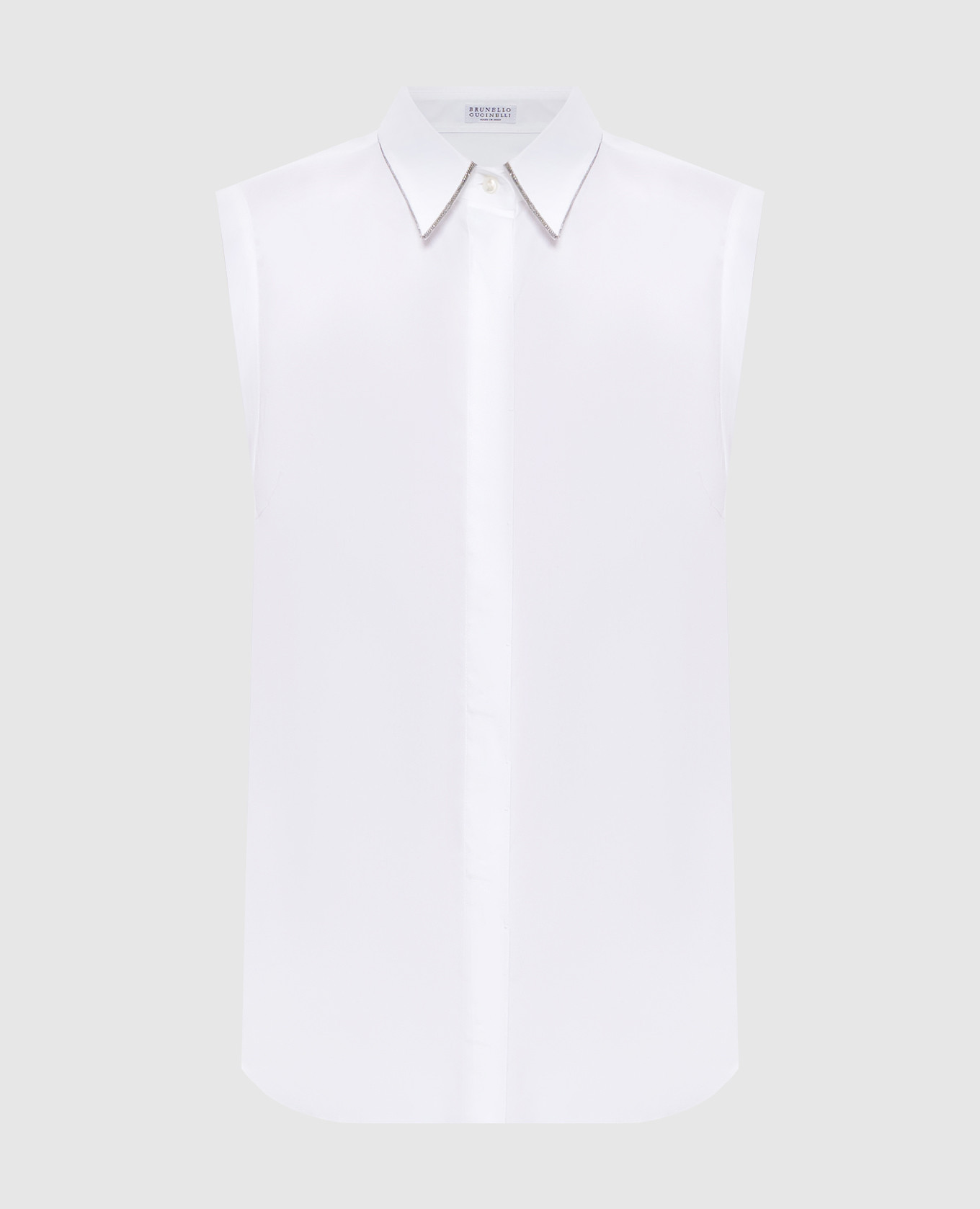 

White blouse with monil chain Brunello Cucinelli