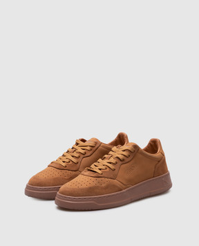 AUTRY MEDALIST brown nubuck sneakers AULMNU03