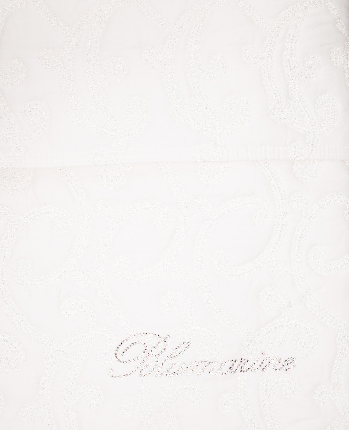 

White bedspread with Swarovski crystals Blumarine