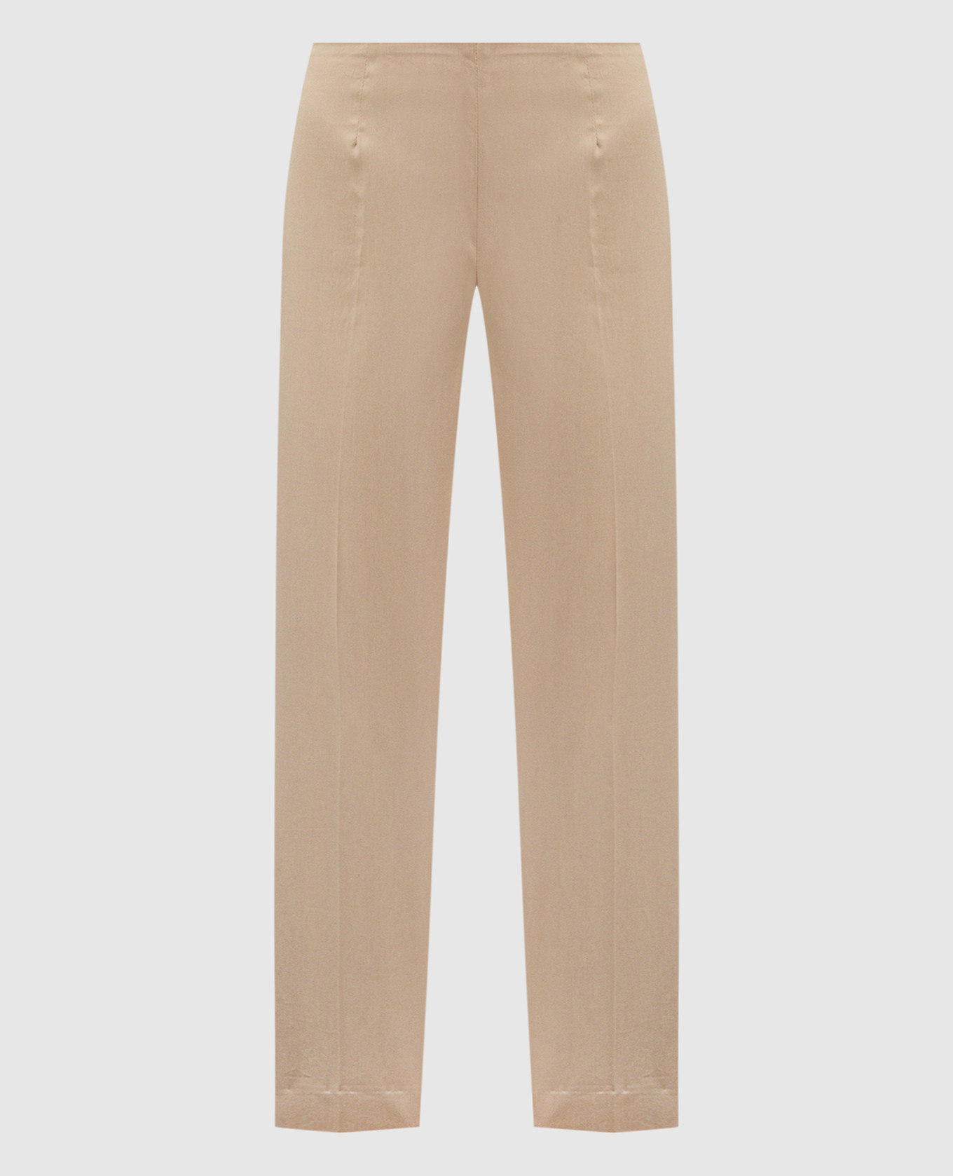 Beige pants with slits peserico