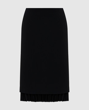 Juun.j Black wool skirt JW5927W035