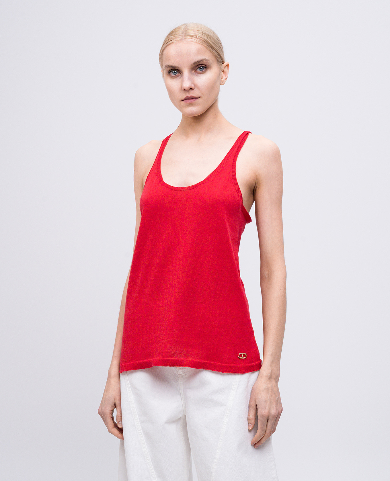 

Red top with logo Twinset