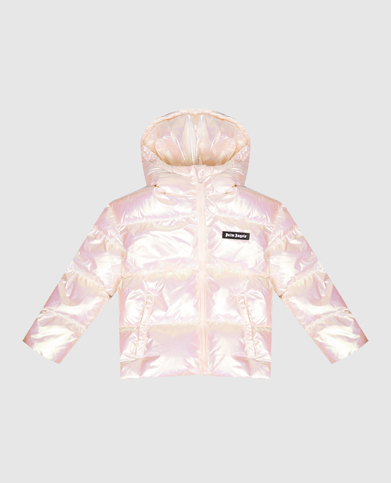 

Children's pink jacket with holographic effect Palm Angels