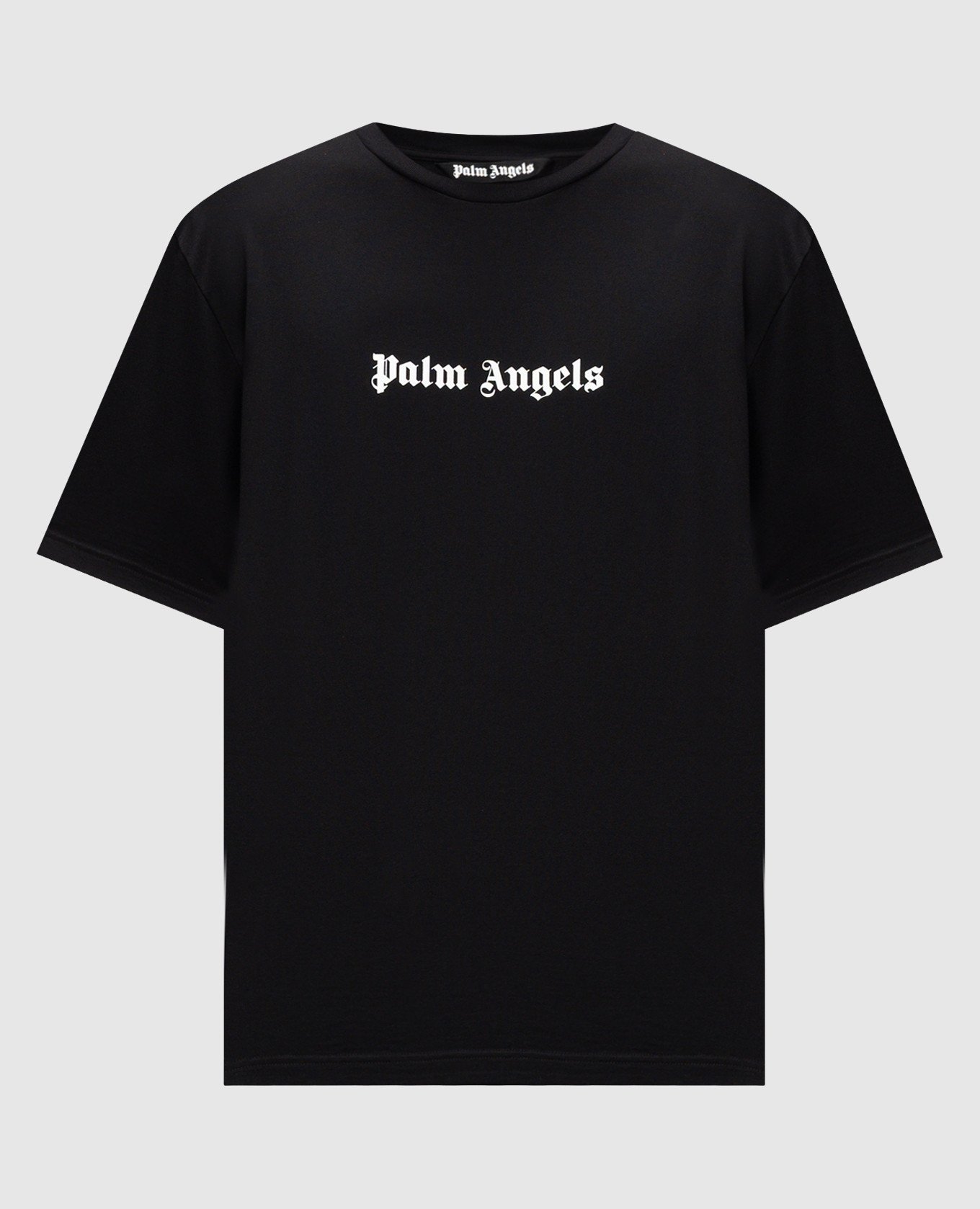 

Black t-shirt with contrasting logo print Palm Angels