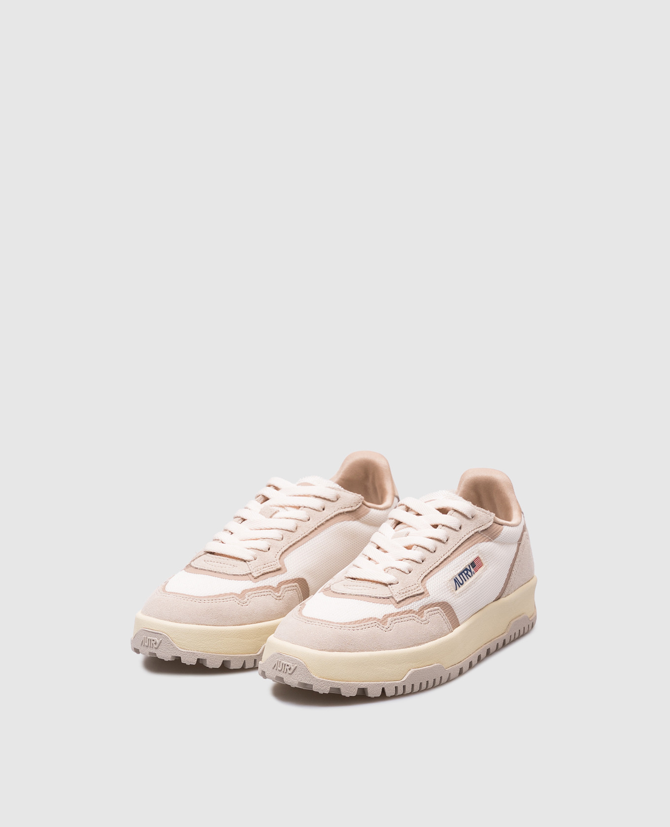 

Beige WILDPACE combination sneakers AUTRY