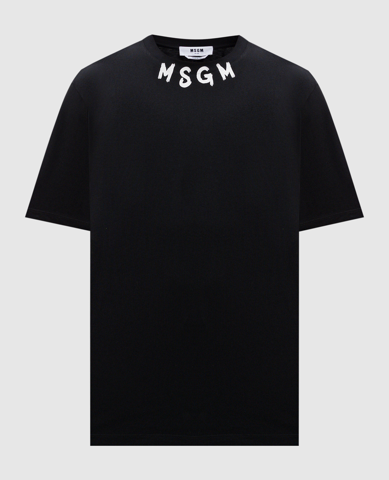 

Black t-shirt with logo print MSGM