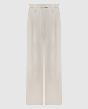 Philosophy di Lorenzo Serafini Beige pants with linen A03092126