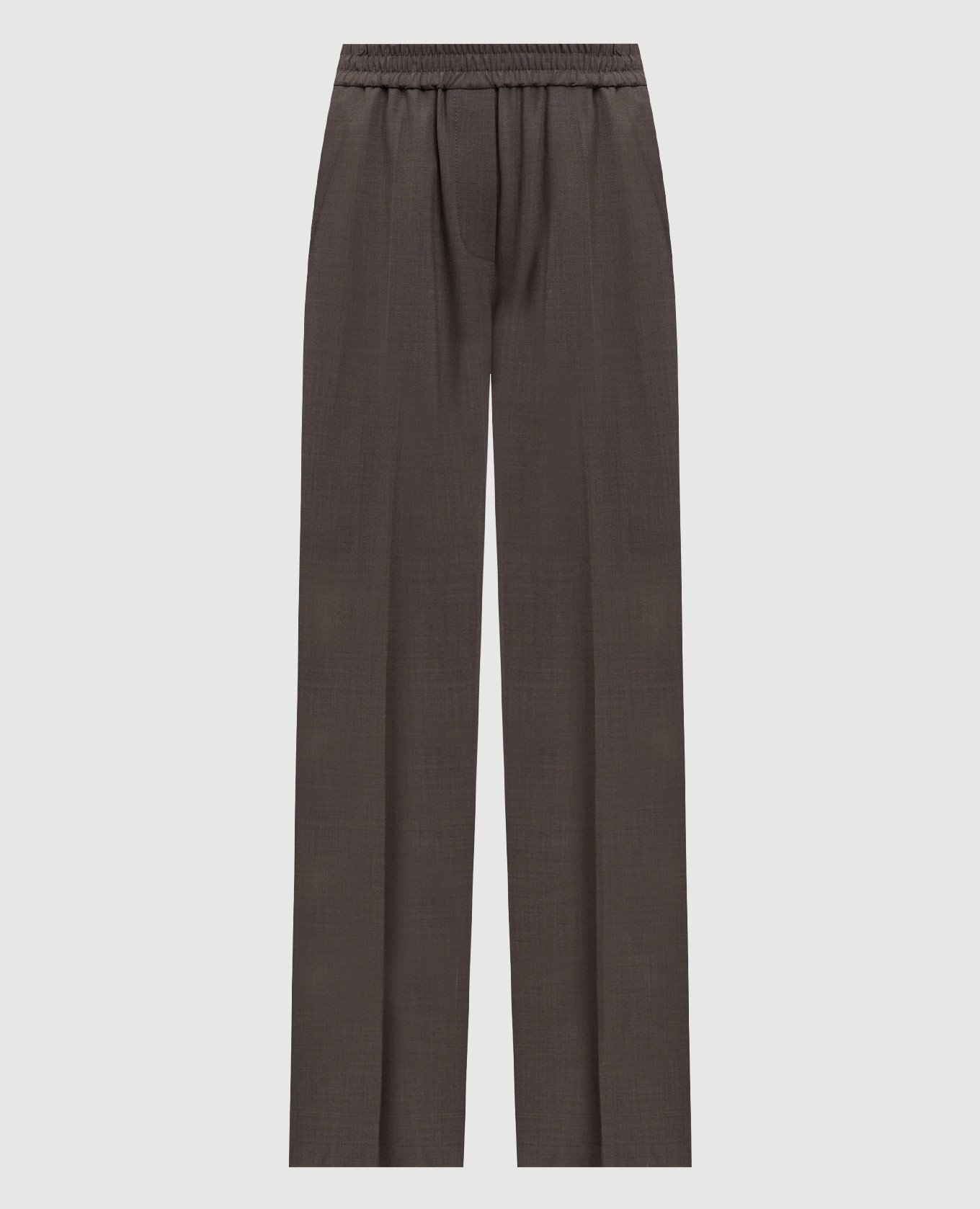Brown wool pants Brunello Cucinelli
