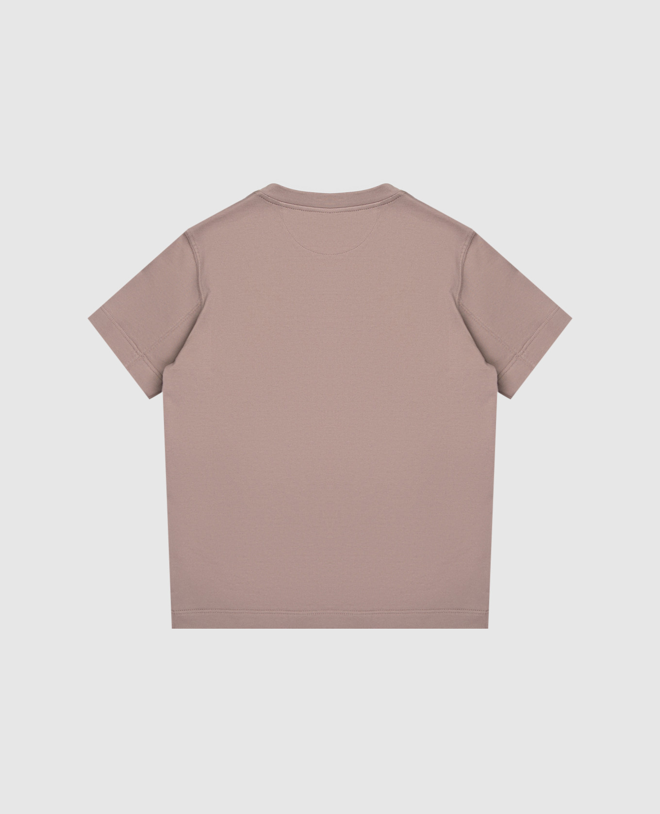 

Children's brown T-shirt with print Brunello Cucinelli