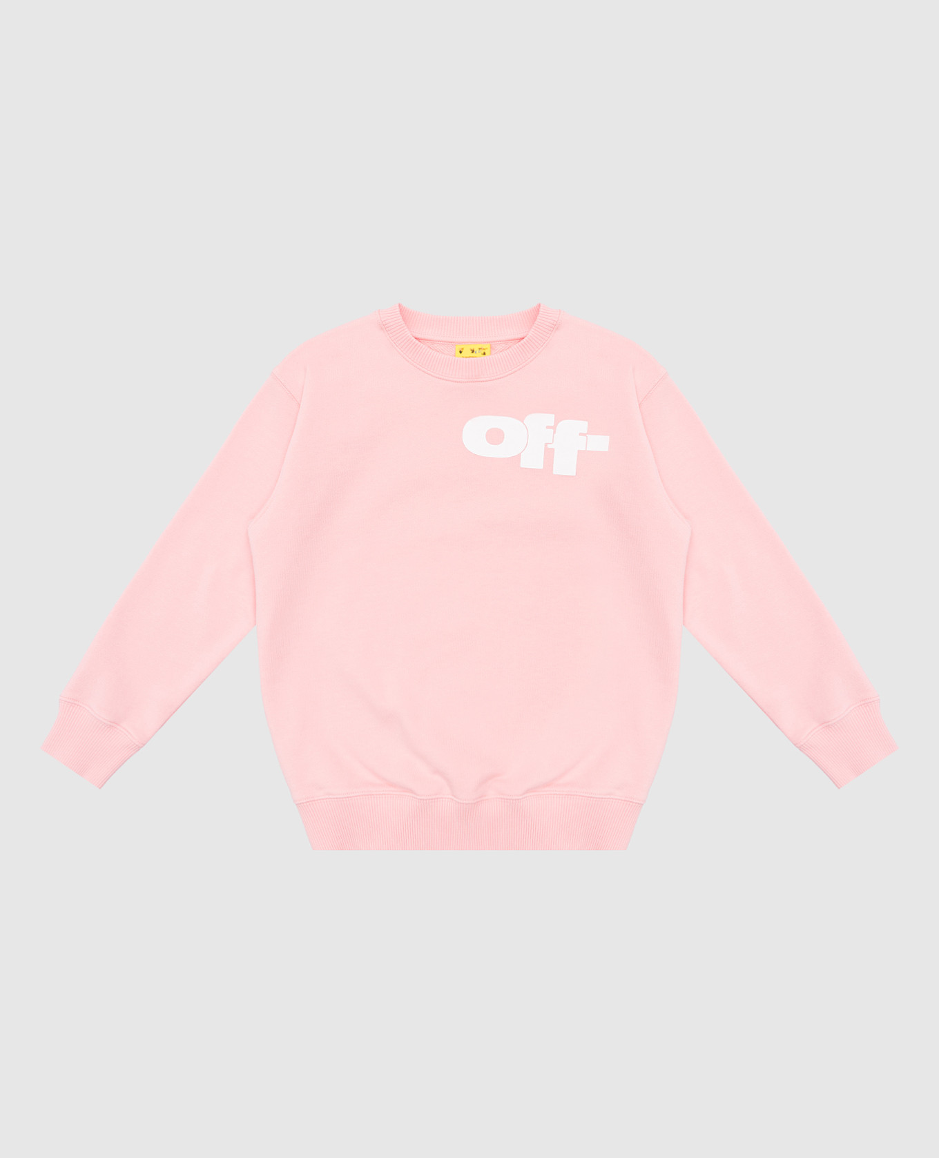 

Children's pink sweatshirt with logo print Off-White